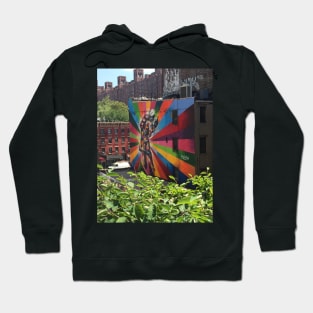 New York Colorful Mural Sailor Kissing Hoodie